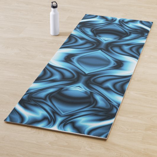 Tapis De Yoga Blue Silk wave (En situation)