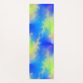 Tapis De Yoga Blue Sky & Golden Yellow Lightning Bolts (Devant)