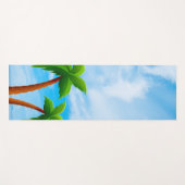 Tapis De Yoga Blue Sky Palms Fitness Élégant Modèle (Devant (Horizontal))