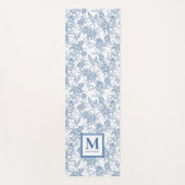 Tapis De Yoga Blue Toile French Custom Name (Devant)