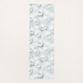 Tapis De Yoga Blue White Flowers  (Dos)