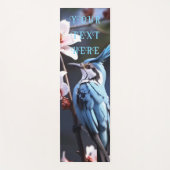 Tapis De Yoga Bluejay et Fleurs sur mesure (Devant)