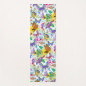 Tapis De Yoga Blutterflies et fleurs (Devant)