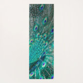 Tapis De Yoga Boho Chatoyant Chic Peacock Feather (Dos)