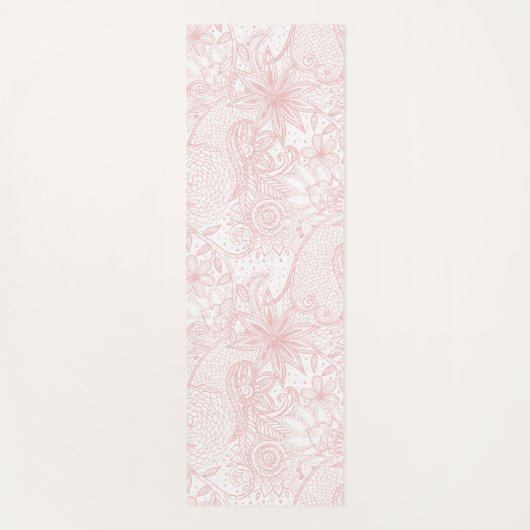 Tapis De Yoga Boho chic henné choral mandala image (Devant)