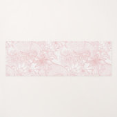 Tapis De Yoga Boho chic henné choral mandala image (Devant (Horizontal))