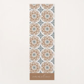 Tapis De Yoga Boho Floral Personnalisé (Devant)