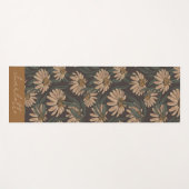 Tapis De Yoga Boho Floral Personnalisé (Devant (Horizontal))