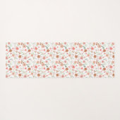 Tapis De Yoga Boho Floral Terracotta Modern Personalized (Dos (Horizontal))
