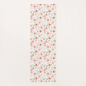 Tapis De Yoga Boho Floral Terracotta Modern Personalized (Dos)