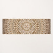 Tapis De Yoga Boho Mandala géométrique (Dos (Horizontal))