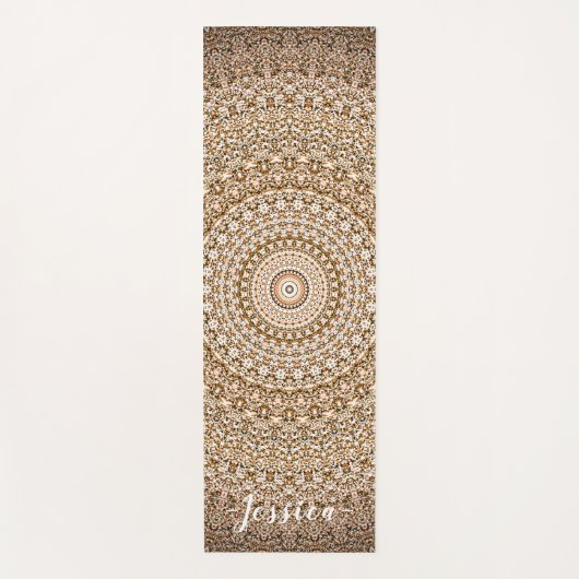 Tapis De Yoga Boho Mandala géométrique (Devant)