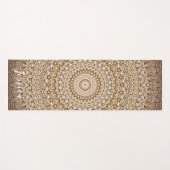 Tapis De Yoga Boho Mandala géométrique (Devant (Horizontal))