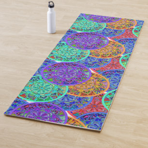 Tapis De Yoga Boho Mandalas   Belle