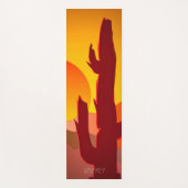 TAPIS DE YOGA BOHO MINIMALIST DESERT SUNSET GRAPHIQUE (Devant)