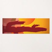 TAPIS DE YOGA BOHO MINIMALIST DESERT SUNSET GRAPHIQUE (Devant (Horizontal))