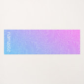 Tapis De Yoga Boho Pink Botanical (Dos (Horizontal))