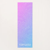 Tapis De Yoga Boho Pink Botanical (Dos)