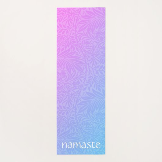 Tapis De Yoga Boho Pink Botanical (Dos)