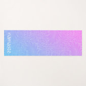 Tapis De Yoga Boho Pink Botanical (Devant (Horizontal))