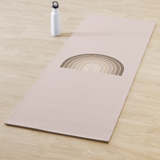 Tapis De Yoga Boho Rainbow Olive Earth Tons (En situation)