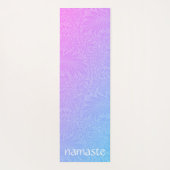 Tapis De Yoga Boho rose botanique (Dos)