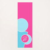 Tapis De Yoga Bold Bright Fun Chic Cercles Abstraits Art Motif (Devant)