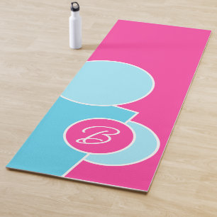 Tapis De Yoga Bold Bright Fun Chic Cercles Abstraits Art Motif