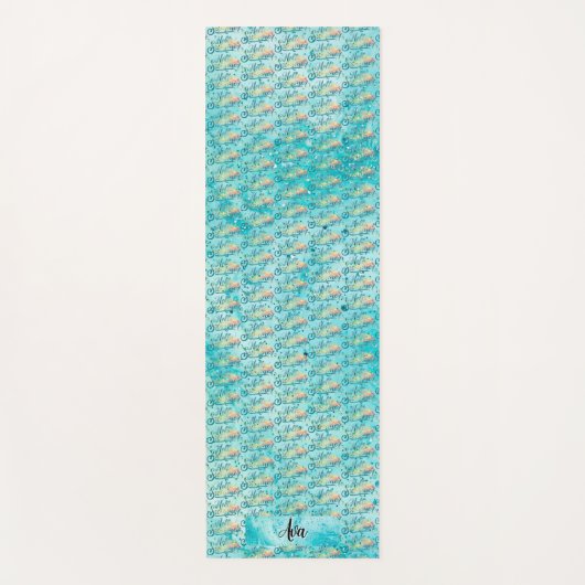 Tapis De Yoga Bonjour l'été (Devant)