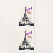 Tapis De Yoga Bonjour Paris coloré (Dos)