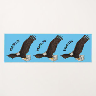 Tapis De Yoga Bonne illustration de dessin d'aigle à chauve-sour
