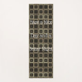 Tapis De Yoga Bonne journée et meilleure nuit (Devant)