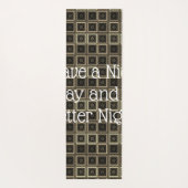 Tapis De Yoga Bonne journée et meilleure nuit (Dos)