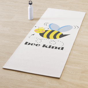 Tapis De Yoga Bonne princesse d'abeille avec couronne et slogan 