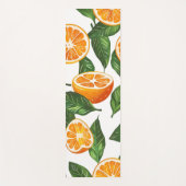 Tapis De Yoga Botanical Fruit Orange Citrus Seamless Pattern (Devant)