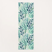Tapis De Yoga Botanical green leaves plants modern (Devant)