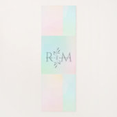 Tapis De Yoga Botanical Monogram Pastel Yoga (Dos)