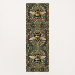 Tapis De Yoga Botanique de bourdon retro personnalisé