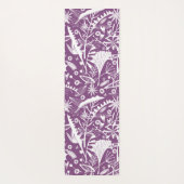 Tapis De Yoga Botanique violet moderne (Dos)