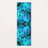 Tapis De Yoga Boucles turquoise et bleue en optique 3D (Devant)