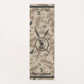 Tapis De Yoga Bouclier Maccabee du désert et oreilles (Devant)