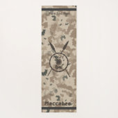 Tapis De Yoga Bouclier Maccabee du désert et oreilles (Dos)