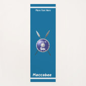 Tapis De Yoga Bouclier Maccabee Et Paroles (Devant)