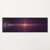 Tapis De Yoga Bouddha de géométrie sacrée (Dos (Horizontal))