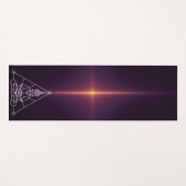 Tapis De Yoga Bouddha de géométrie sacrée (Devant (Horizontal))