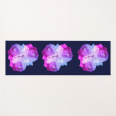 Tapis De Yoga Bouquet d'art aux fleurs blanches (Devant (Horizontal))