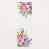 Tapis De Yoga Bouquet floral aquarelle (Devant)