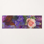 Tapis De Yoga Bouquets floraux (Devant (Horizontal))
