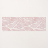 Tapis De Yoga Branches d'arbre rose et crème (Dos (Horizontal))