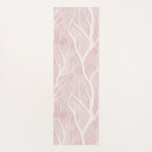 Tapis De Yoga Branches d'arbre rose et crème (Dos)